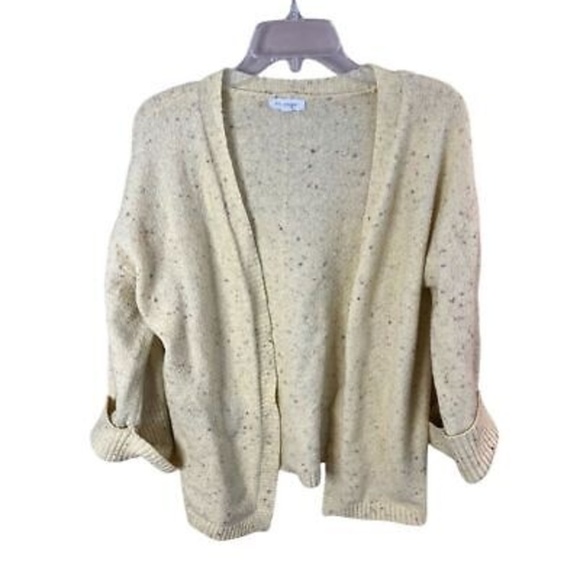 Blu Pepper Women's Yellow Multicolor Knit Cardigan Sweater Size L Casual - Picture 6 of 6